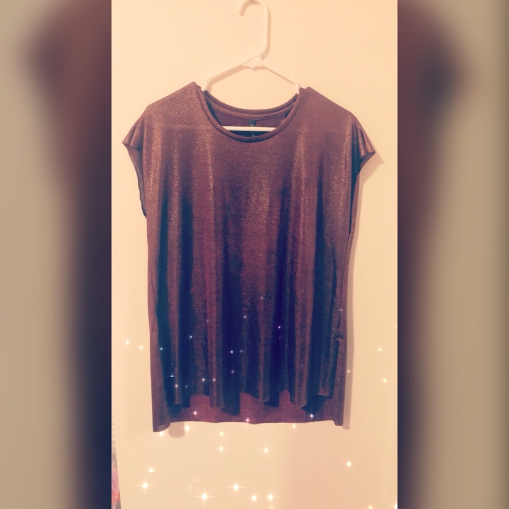 Bronze and gold top